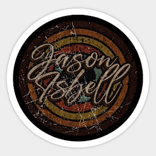 Jason Isbell vintage design on top Sticker